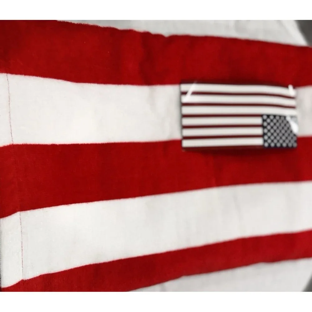 Patriotic American Flag 30 x 60 Beach Towel 100% Cotton